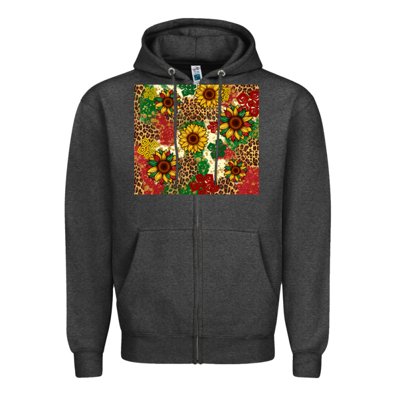Juneteenth Sunflowers Zipper Hoodie by Artiststas | Teevron
