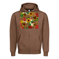 Chestnut juneteenth sunflowers Zipper Hoodie - Artiststas