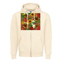 Sandshell juneteenth sunflowers Zipper Hoodie - Artiststas