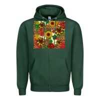 Sports Green juneteenth sunflowers Zipper Hoodie - Artiststas