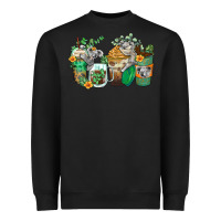Black koala coffee cups Heavyweight Sweatshirt - Zillion Design Studio
