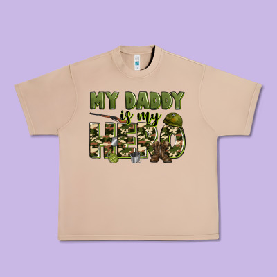 My Daddy Is My Hero Army Urban Heavy Tee Designed By Zillion Design Studio