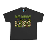 Pigment Black my daddy is my hero army Urban Heavy Tee - Zillion Design Studio