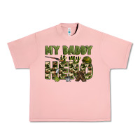 Salmon my daddy is my hero army Urban Heavy Tee - Zillion Design Studio