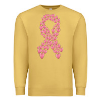 Antique Gold breast cancer ribbon Premium Sweatshirt - MaliasSmallBusiness