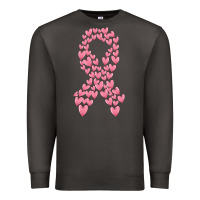 Smoke breast cancer ribbon Premium Sweatshirt - MaliasSmallBusiness