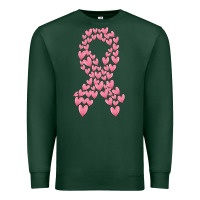Sports Green breast cancer ribbon Premium Sweatshirt - MaliasSmallBusiness