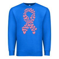 True Royal breast cancer ribbon Premium Sweatshirt - MaliasSmallBusiness