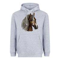 Heather Grey Tennessee Horse Heavyweight Hoodie - LillyAllenDesigns