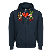 Navy peace love wine Zipper Hoodie - AdoDesignShop