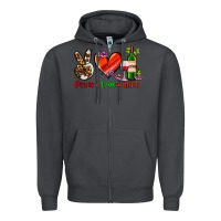 Smoke peace love wine Zipper Hoodie - AdoDesignShop