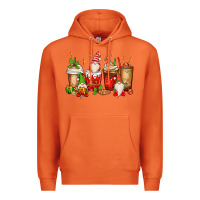 Carrot Christmas gnomes coffee cups Premium Hoodie - MaliasSmallBusiness