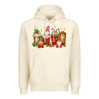 Sandshell Christmas gnomes coffee cups Premium Hoodie - MaliasSmallBusiness