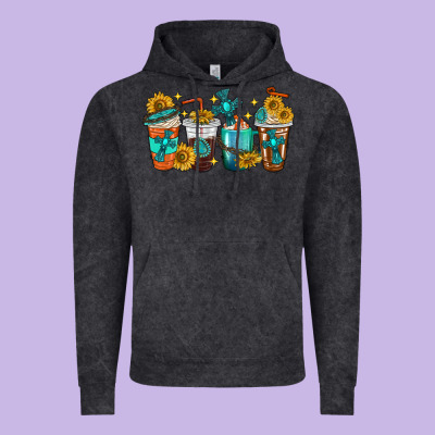 Vintage Hoodie cross coffee cups