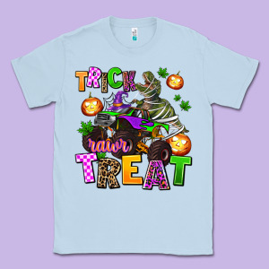 Trick Rawr Treat Classic Tee Designed By Adodesignshop