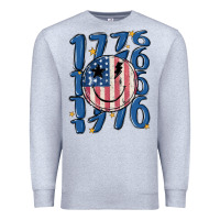Heather Grey 1776 Premium Sweatshirt - MaliasSmallBusiness