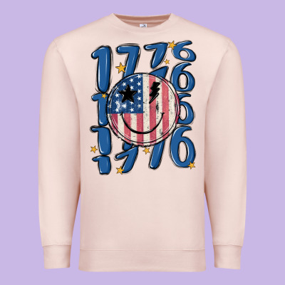 1776 Premium Sweatshirt Designed By Maliassmallbusiness