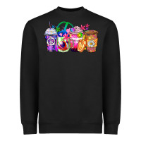 Black hippie coffee cups Heavyweight Sweatshirt - Zillion Design Studio