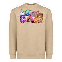 Mushroom hippie coffee cups Heavyweight Sweatshirt - Zillion Design Studio