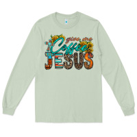 Matcha give me coffee jesus Long Sleeve Tee - RacoonDesign