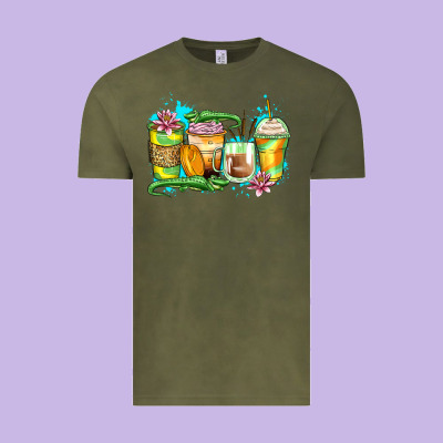 Alligator Coffee Cups Vintage Tee Designed By Zillion Design Studio
