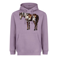 Lavender Mustang Horse Heavyweight Hoodie - LillyAllenDesigns