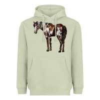 Matcha Mustang Horse Heavyweight Hoodie - LillyAllenDesigns