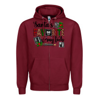 Burgundy santa's favorite x ray tech Zipper Hoodie - AdoDesignShop