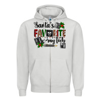Dove Grey santa's favorite x ray tech Zipper Hoodie - AdoDesignShop