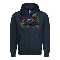 Navy santa's favorite x ray tech Zipper Hoodie - AdoDesignShop
