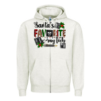 Oatmeal Heather santa's favorite x ray tech Zipper Hoodie - AdoDesignShop