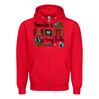 Red santa's favorite x ray tech Zipper Hoodie - AdoDesignShop