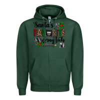 Sports Green santa's favorite x ray tech Zipper Hoodie - AdoDesignShop