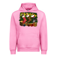 Fuchsia Pink Christmas Urban Hoodie - RanaPortraitStore