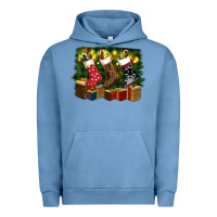 Pigment Pebble Blue Christmas Urban Hoodie - RanaPortraitStore