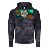 Cloud Black white tiger forest license plate Vintage Hoodie - RanaPortraitStore