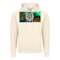 Vintage Artic white tiger forest license plate Vintage Hoodie - RanaPortraitStore