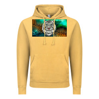 Vintage Mustard white tiger forest license plate Vintage Hoodie - RanaPortraitStore