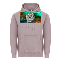Vintage Zinc white tiger forest license plate Vintage Hoodie - RanaPortraitStore