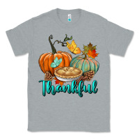 Heather Grey thankful pumpkins Classic Tee - BundleAndBundleShop