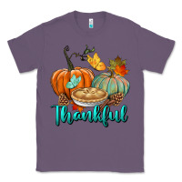 Lavender thankful pumpkins Classic Tee - BundleAndBundleShop