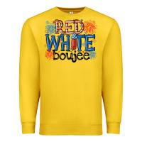 Lemon red white boujee Premium Sweatshirt - MaliasSmallBusiness