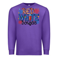 Purple red white boujee Premium Sweatshirt - MaliasSmallBusiness