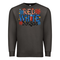 Smoke red white boujee Premium Sweatshirt - MaliasSmallBusiness
