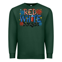 Sports Green red white boujee Premium Sweatshirt - MaliasSmallBusiness