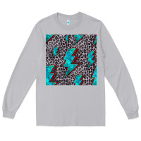 Moon Dust turquoise lightning bolt seamless pattern Long Sleeve Tee - HRA Design Shop