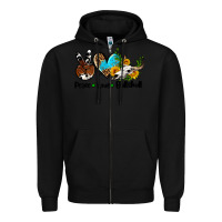 Black peace love  bullskull Zipper Hoodie - AdoDesignShop