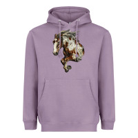 Lavender Mustang Horse Heavyweight Hoodie - LillyAllenDesigns