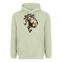 Matcha Mustang Horse Heavyweight Hoodie - LillyAllenDesigns