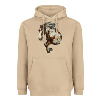 Mushroom Mustang Horse Heavyweight Hoodie - LillyAllenDesigns